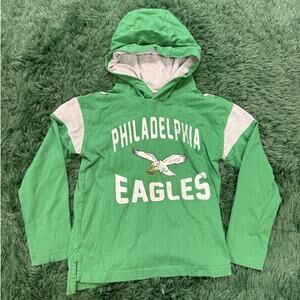 Youth Philadelphia Eagles Kelly Green Hoodie Sweatshirt Small Unisex NFL